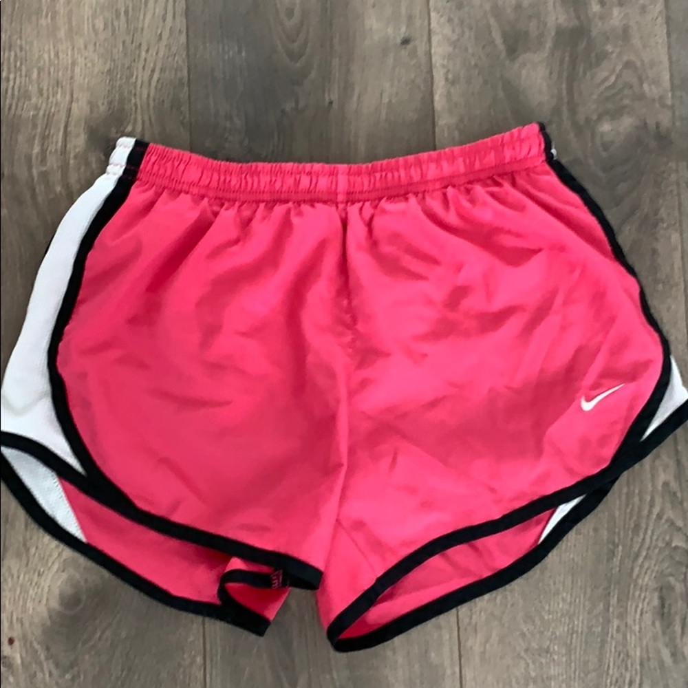 Women’s pink Nike shorts. Worn normally.